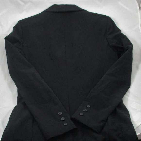 Dana Buchman Black Lined Coat - Size 4 - Picture 5 of 13